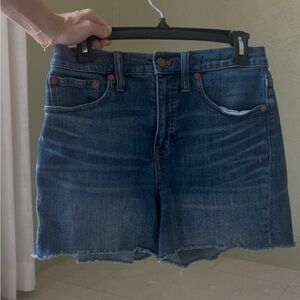 Madewell Highrise Denim Shorts - Denim Blue Women's Shorts - Size 27